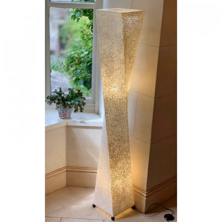 Lampadar Saura, plastic, fildes, 23 x 23 x 150 cm