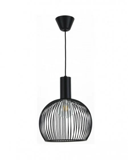 Lustra tip pendul Aver, metal, negru, 35 x 30 cm