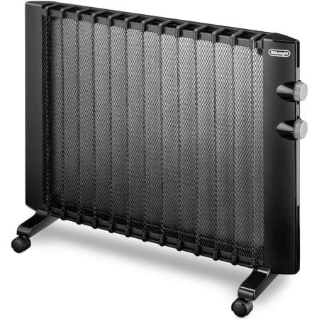 Panou radiant De’Longhi HMP2000, 2000 W, 2 trepte de putere, Termostat reglabil, Protectie supraincalzire, Protectie anti-inghet, Negru, resigilat