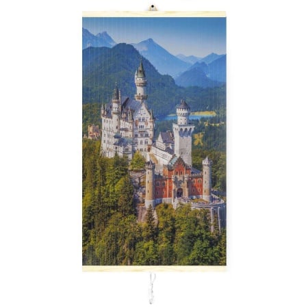 Panou radiant electric decorativ TRIO, incalzire cu infrarosu 420W/210W, model Castel Neuschwanstein, 100 x 57 cm