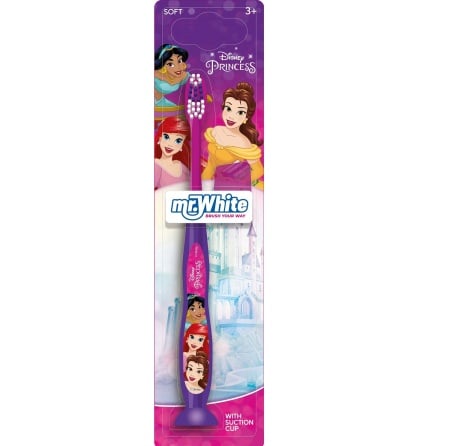 Periuta de dinti Princess Disney copii +3 ani cu ventuza si capac de protectie