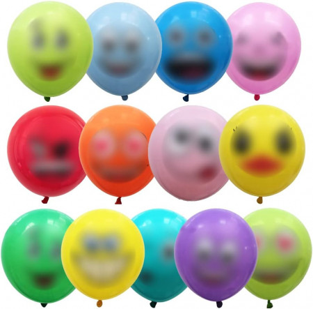 Set de 100 de baloane distractive Syijupo, latex, multicolor, 30 cm