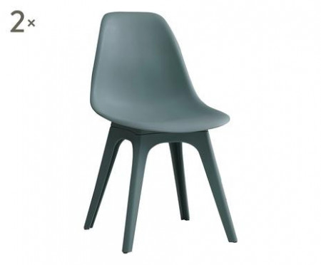 Set de 2 scaune Carina verde - Img 1