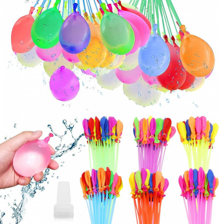 Set de 222 baloane cu apa Idota, latex/plastic, multicolor