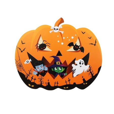 Set de 6 naproane pentru Halloween Pwsap, PVC, portocaliu, 29,6 x 35,5 cm - Img 1