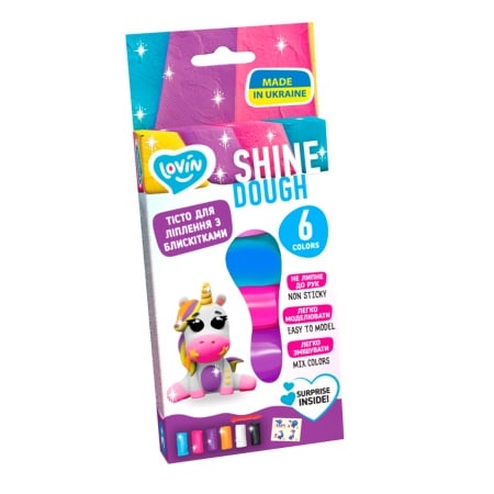 Set plastilina Lovin 6pcs*15gr- Shine