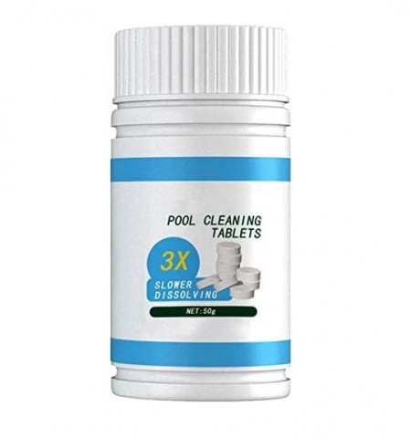 Tablete efervescente cu clor pentru curatarea piscinei Gnaumore, 50 g alb