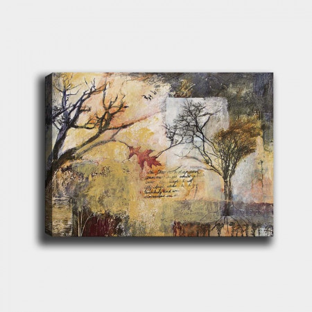 Tablou Rosalind Wheeler, panza/lemn, multicolor, 70 x 100 cm