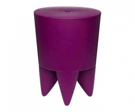 Taburet Bubu, plastic, violet inchis, 32,5 x 44 cm - Img 1