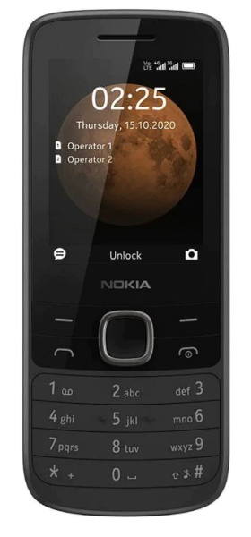 Telefon mobil Nokia 225, Dual SIM, 4G, Black, Resigilat, Grad B