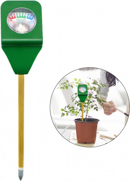 Tester de umiditate a solului Kiuiom, plastic, verde, 14,5 cm