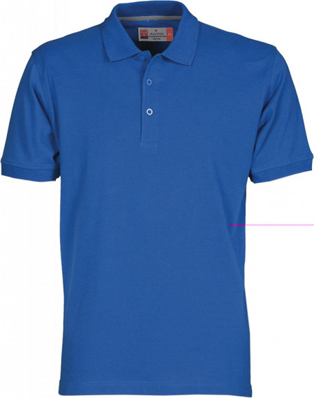 Tricou cu guler Payer Wear, bumbac, albastru, marimea XS