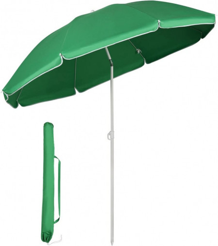 Umbrela de protectie solara Sekey®, verde, poliester, UV20+, 160 cm - Img 1