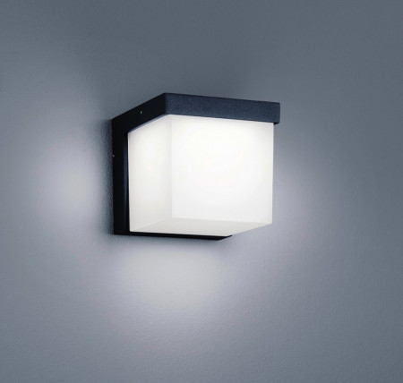 Aplica de perete pentru exterior YANGTZE, LED, aluminiu/acril, antracit, 11,5 x 11,5 x 14 cm - Img 1