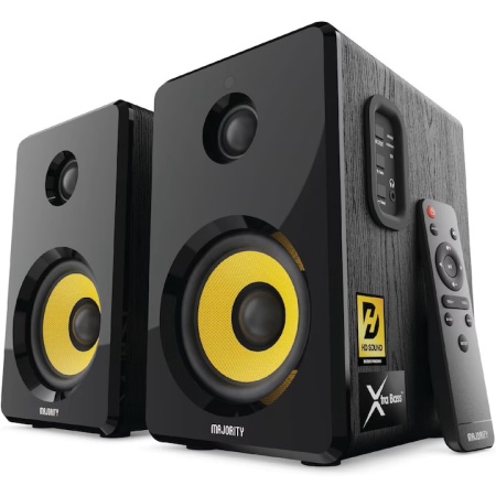 Boxe PC active 2.0, Majority, D40X, Bluetooth, HiFi amplificate cu intrare optica, RCA, USB si AUX, 70 W, Resigilat, Grad A