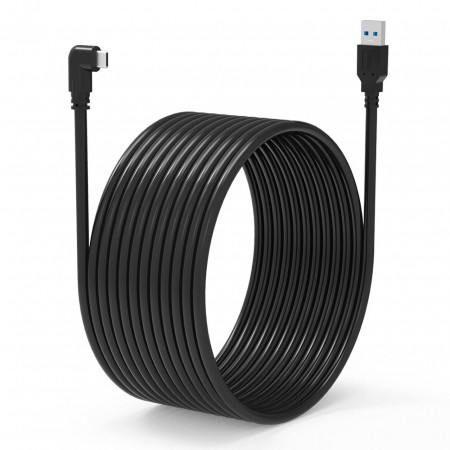 Cablu de conectare rapida USB 3.0 pana la C Generic, plastic, negru, 5 m