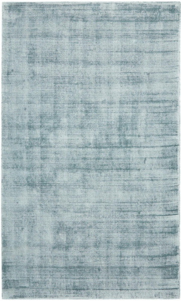 Covor din vascoza tesut manual Jane, 90 x 150 cm, gri albastriu - Img 1