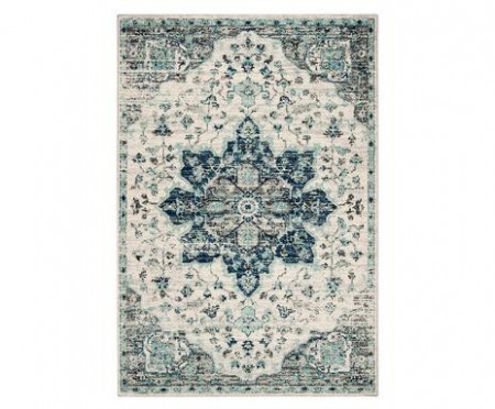 Covor Malik, textil, fildes/albastru, 200 x 300 cm - Img 1