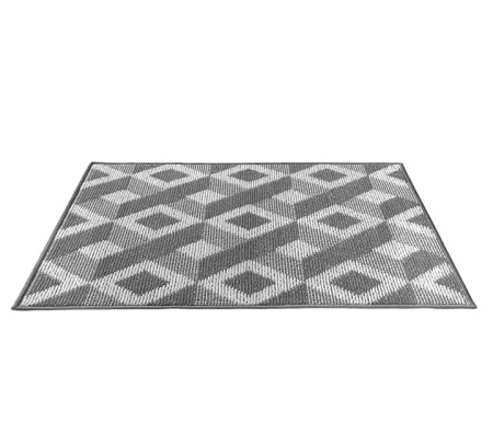 Covoras de intrare DEXI, polipropilena, gri/alb, 50 x 80 cm