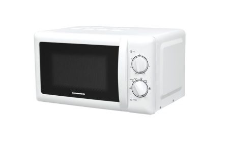 Cuptor cu microunde Heinner HMW-20MWH, 20 l, 700 W, Timer, Mecanic, Alb, RESIGILAT, 1 AN
