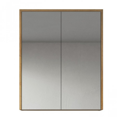 Dulap cu oglinda Kesington, lemn, maro, 72 x 60 x 16 cm - Img 1