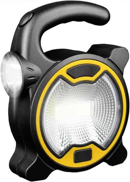 Lanterna pentru camping Aohao, LED, plastic, negru/galben, 10 x 3,7 x 13,3 cm