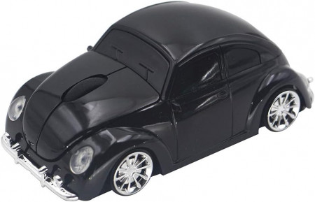 Mouse Wireless Aikchi, model masinuta, negru, 11,5 x 5,7 x 4,3 cm