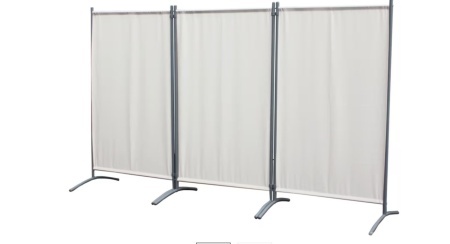 Paravan de gradina Ambia, 258/155 cm, argintiu