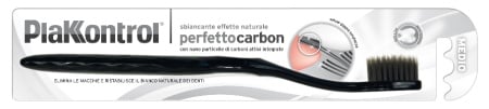 Periuta de dinti PlaKKontrol Perfetto Carbon, cu Carbune Activ, efect de albire naturala