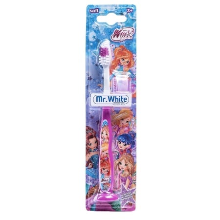 Periuta dinti Mr.White WINX copii +3 ani Soft ventuza, Disney