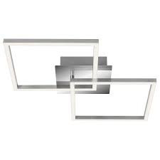 Plafoniera LED Trilo, metal/plastic, alba, 37 x 7 x 62 cm, 24w - Img 1