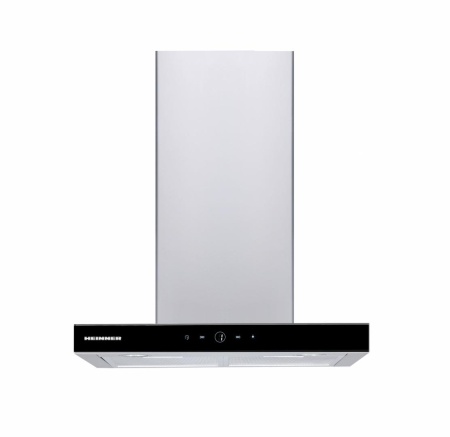 RESIGILAT – HOTA DECORATIVA HEINNER HDCH-F4560TIX, 60cm, Putere de absorbtie 488,04m3/h, Control touch, 3 trepte de viteza, Sticla neagra