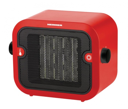 RESIGILAT - RADIATOR CERAMIC HEINNER HCH-L1500RD, 1500W, 2 trepte, Termostat reglabil, Rosu - Img 1