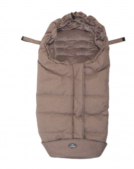 Sac de dormit pentru carucior BO Jungle Taupe cu interior fleece