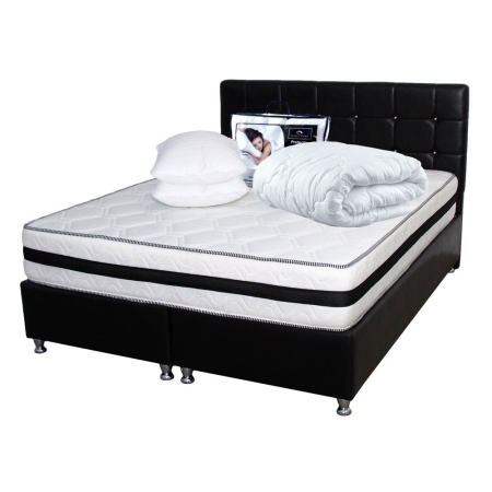 Saltea Memory Foam cu arcuri Azalee plus doua perne plus husa hipoalergenica plus Pilota microfibra vara 200x220, 180x200x25