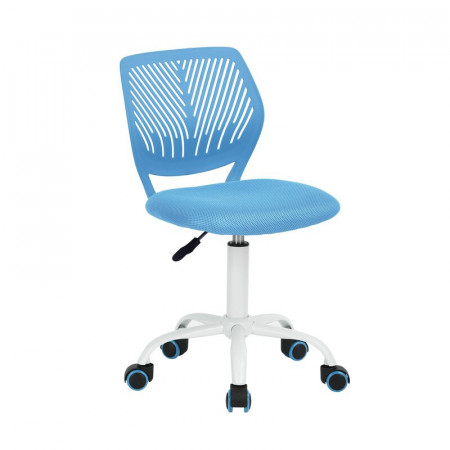 Scaun de birou ergonomic Valerii, albastru, 50,5 x 50,5 x 87 cm - Img 1
