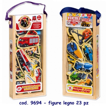 Set 23 figurine din lemn cu magneti RS Toys