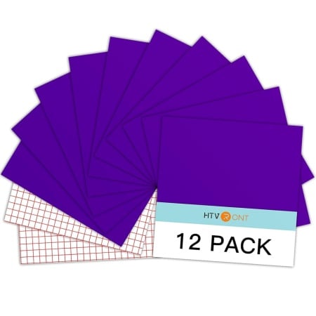 Set de 12 foi de vinil pentru transfer Htvront, violet, 30,4 x 30,4 cm