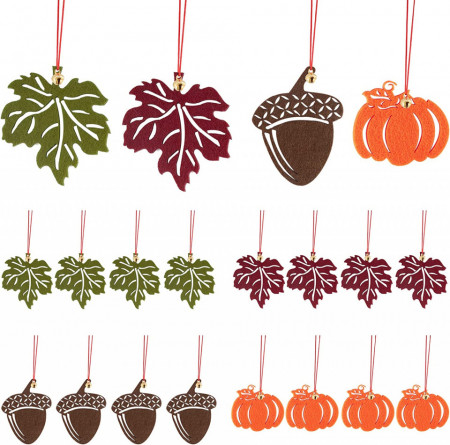 Set de 16 decoratiuni pentru Halloween Taekooki, pasla, multicolor - Img 1