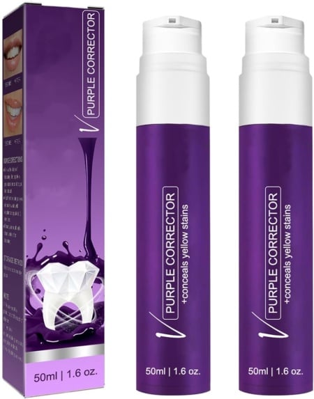 Set de 2 paste de dinti Lamvpiny, efect albire, violet, 2 x 50 ml