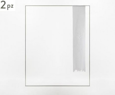 Set de 2 perdele Siena alb, 58x150 cm - Img 1