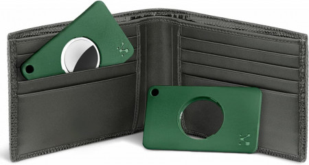 Set de 2 suporturi pentru carduri/etichete SEKAM, verde, ABS, 8 x 4.8 x 0.45 cm