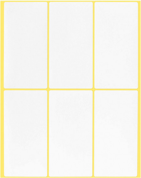 Set de 30 coli cu 180 etichete autoadezive Tomkity, alb, hartie, 10 x 5 cm