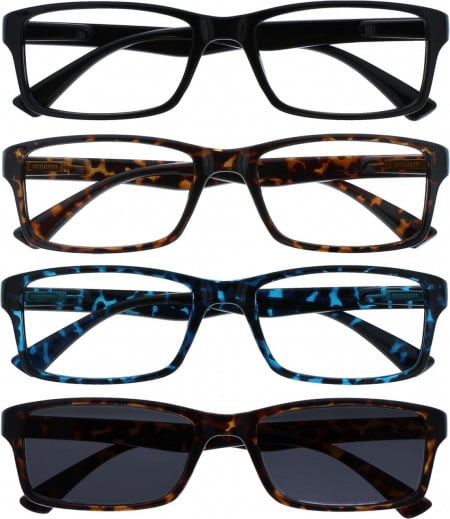 Set de 4 perechi de ochelari pentru citit Opulize, multicolor, +3.00
