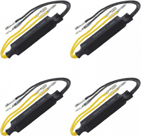 Set de 4 rezistente de incarcare LED pentru motocicleta, 12 V, 27 W, 60 mm