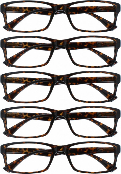 Set de 5 perechi de ochelari de vedere Opulize, maro/negru, marimea 3.5