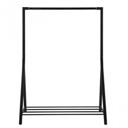 Stand pentru imbracaminte Swann, metal, negru, 165 x 117 x 59 cm - Img 1