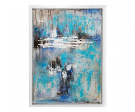 Tablou Modern II, acril, albastru, 90 x 120 cm - Img 1
