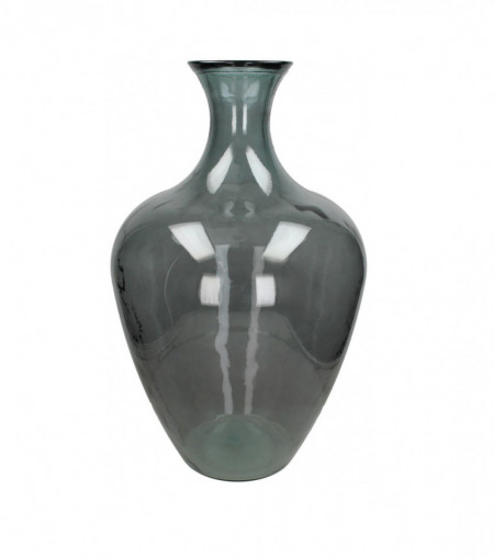 Vaza din sticlă, gri, 40 x 65 cm - Img 1