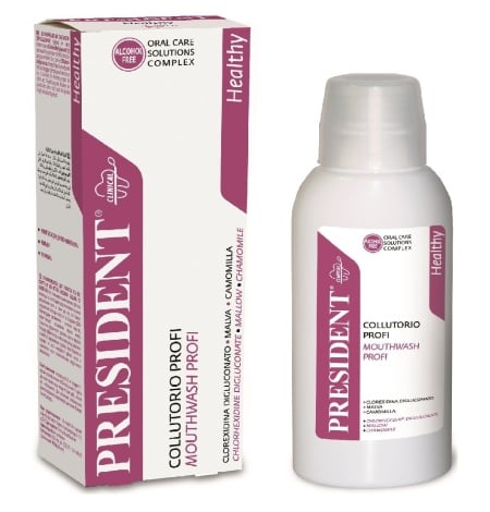 Apa de gura President Profi Antibacterial cu Clorhexidina 0,2%, actiune Antibacteriana 200ml